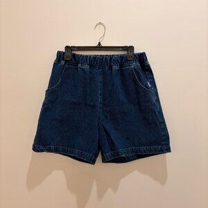 Le Bon Shoppe 100% Cotton City Short in Denim Size Large